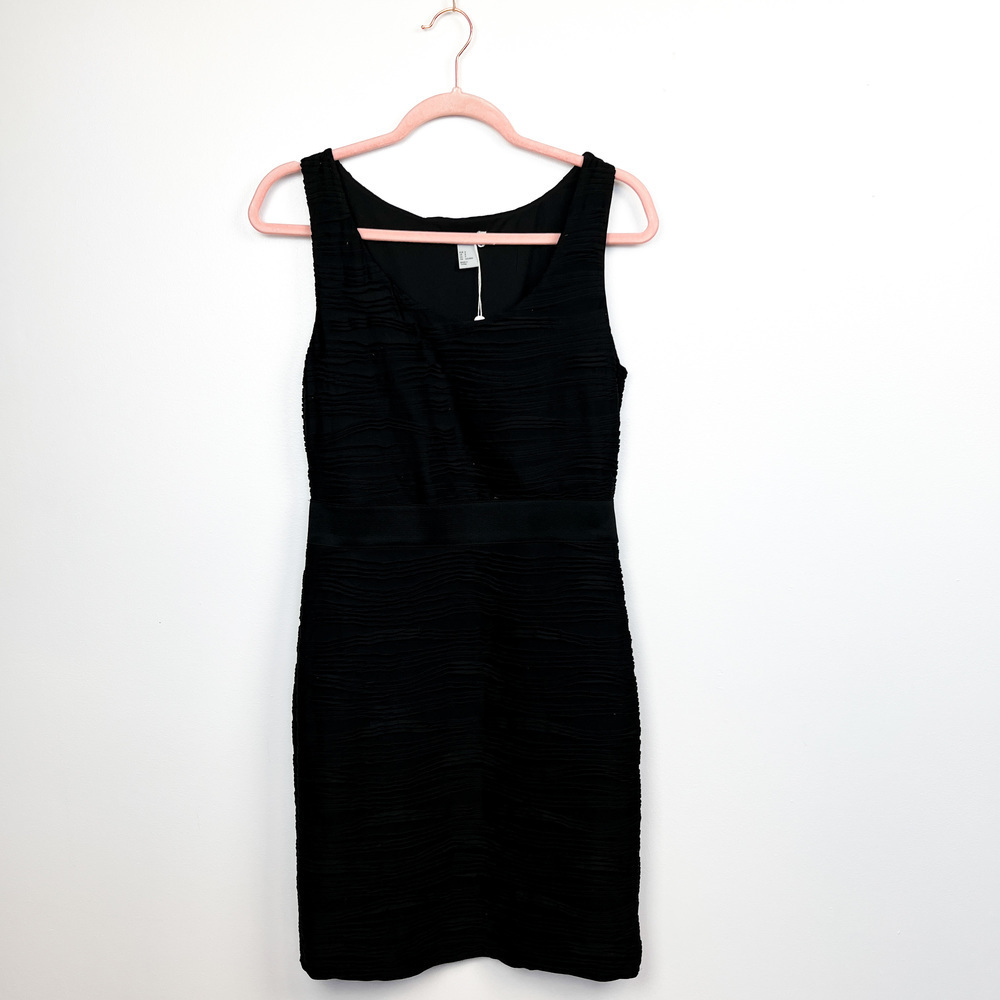 H&M Form Fitting Black Dress Mid Length